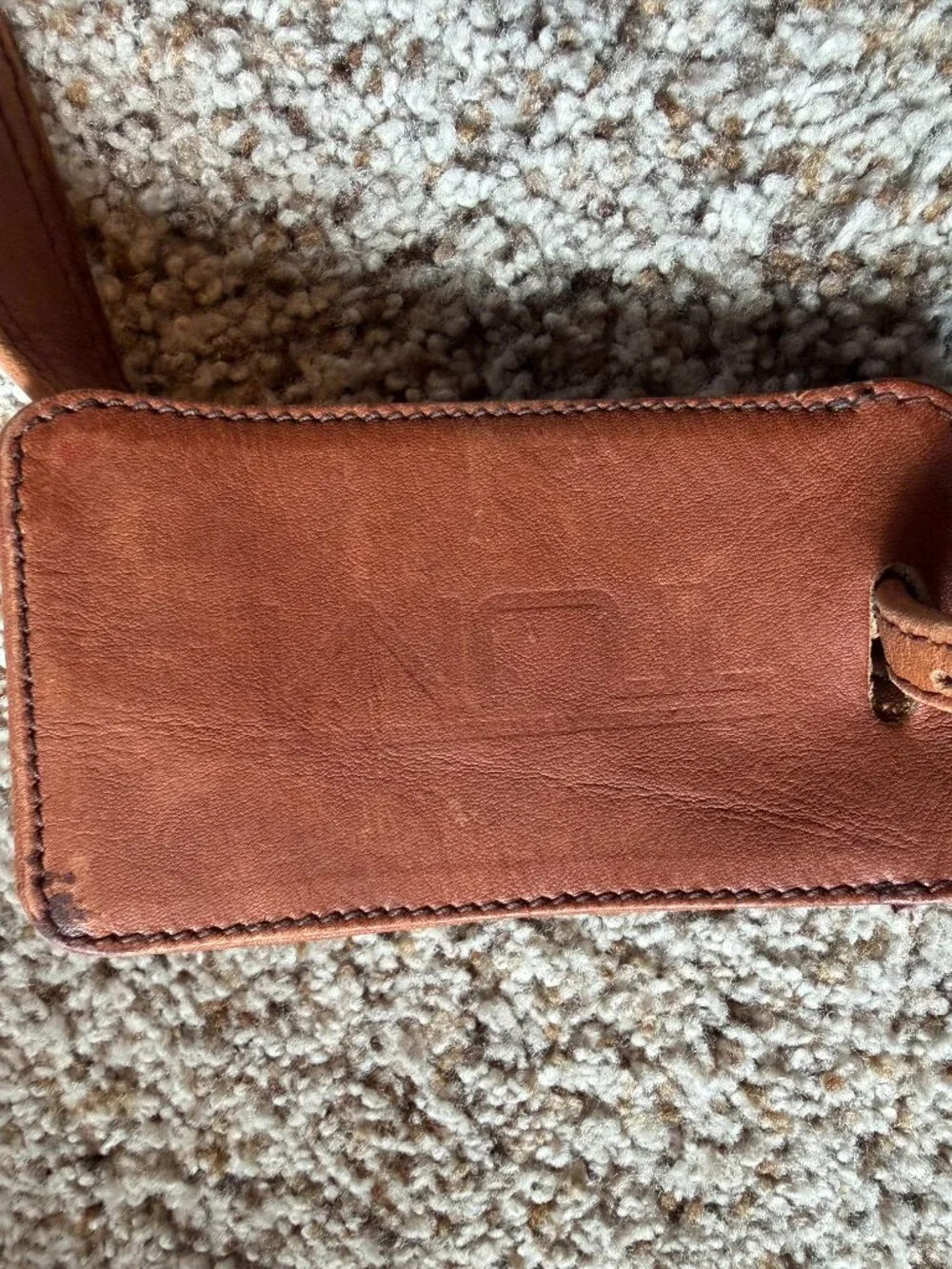 RARE Vintage Tumi Leather Duffle Bag